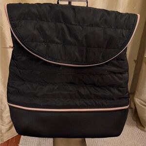 Stella & Dot Black Quilted Yoga Backpack